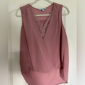 Pink Dressy Top with Lace